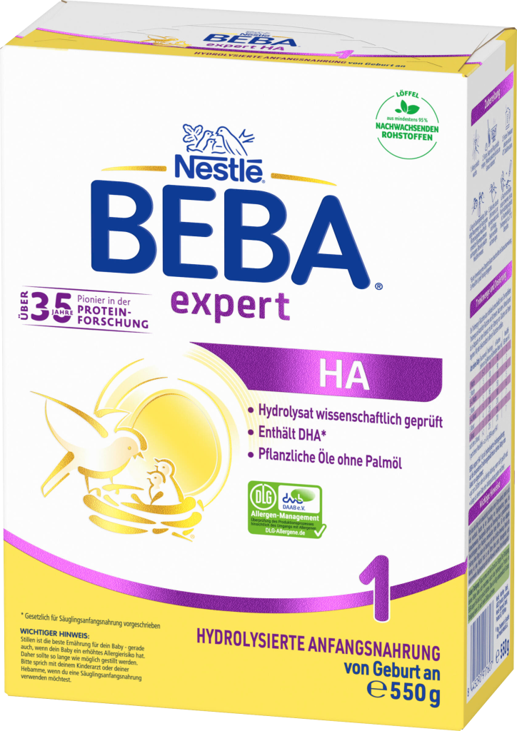 Beba Expert HA1 Säuglingsanfangsnahrung von Geburt an 550g