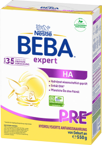 Beba Expert HA Pre Säuglingsanfangsnahrung von Geburt an 550g