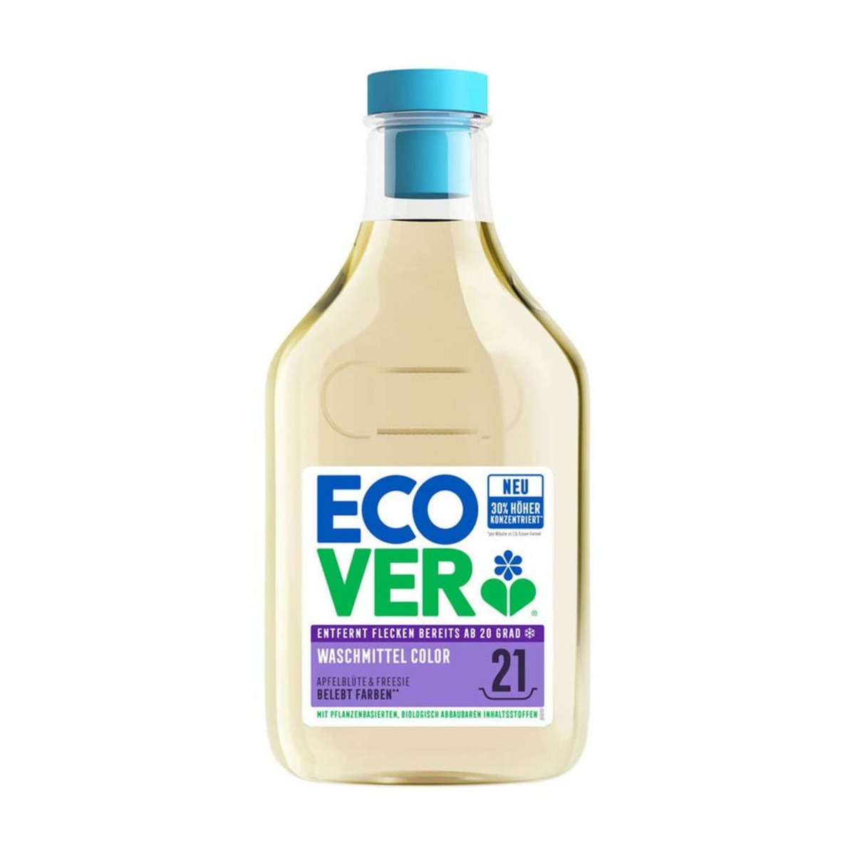 Ecover Flüssig-Waschmittel Color Apfelblüte&Freesie 21WL 750ml