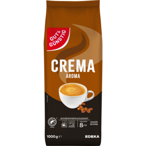 GUT&GÜNSTIG Кофе крема целые фасоль 1000g