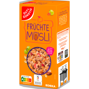 GUT&GÜNSTIG Фрукты мюсли 750g