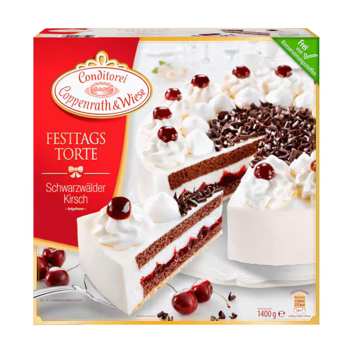 Coppenrath&Wiese Schwarzwaelder Kirsch Torte 1,4kg