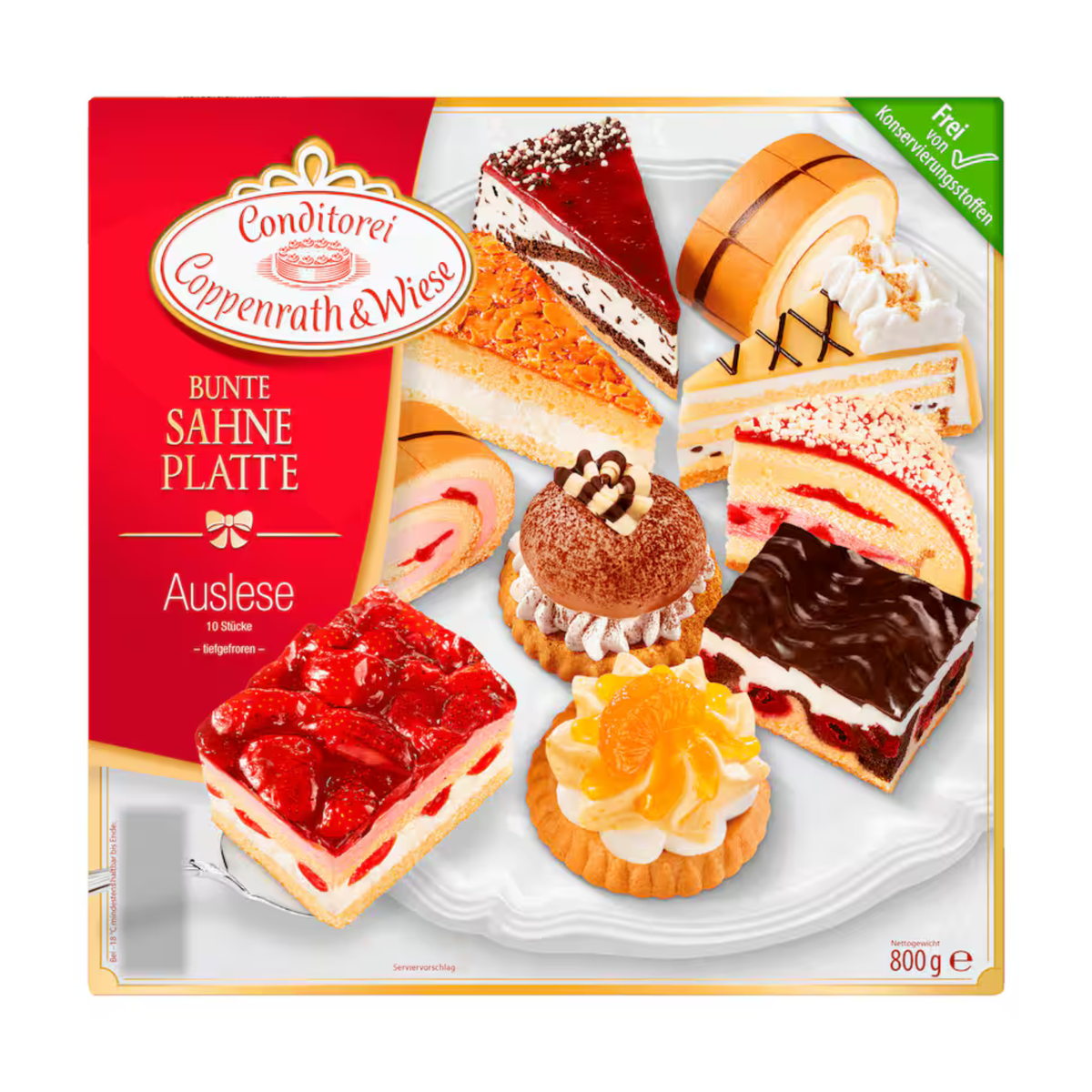 Coppenrath&Wiese Bunte Sahne Platte 800g