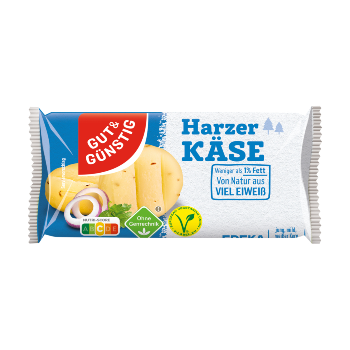 GUT&GÜNSTIG Harzer Roller Gelbkäse 200g VLOG