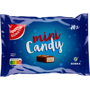 GUT&GÜNSTIG Mini-Schokoriegel Candy Cream 400g