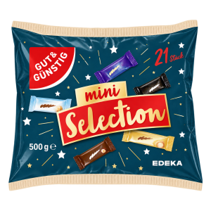 GUT&GÜNSTIG Mini-Schokoriegel Mischung 500g