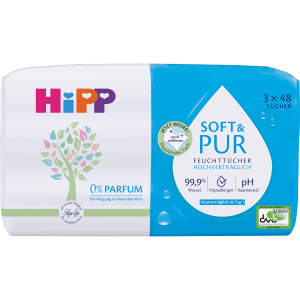 Hipp Babysanft Feuchttücher Soft and Pur 3x48ST