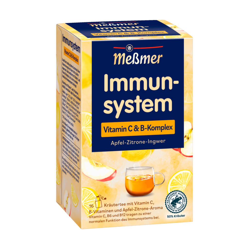 Meßmer Immunsystem Vitamin C und B-Komplex Apfel-Zitrone-Ingwer 16ST 32g