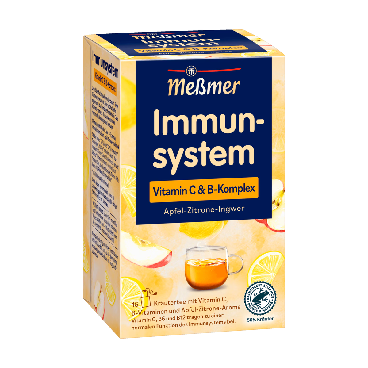Meßmer Immunsystem Vitamin C und B-Komplex Apfel-Zitrone-Ingwer 16ST 32g