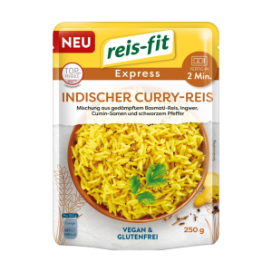 Reis-fit Express indischer Curry-Reis 250g