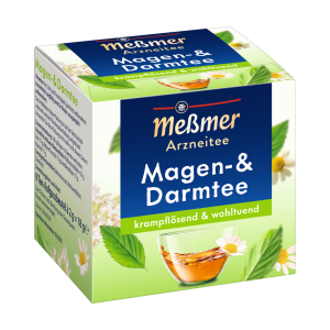 Meßmer Arzneitee Magen-& Darmtee krampflösend & wohltuend 9x2g