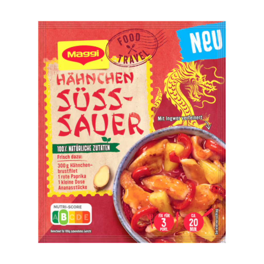 Maggi Food Travel Fix Hähnchen Süß Sauer 60g
