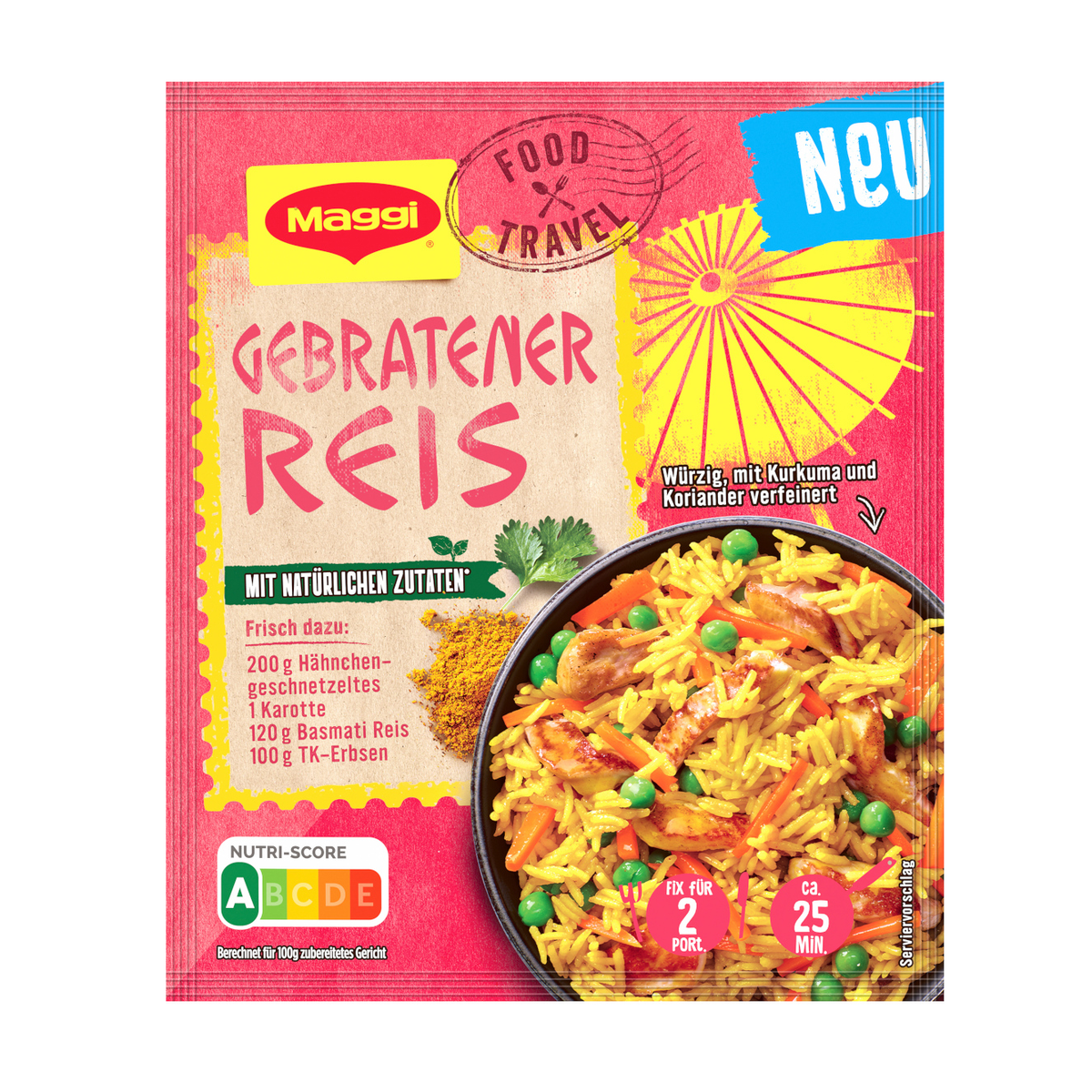 Maggi Food Travel Fix Gebratener Reis Nasi Goreng 31g