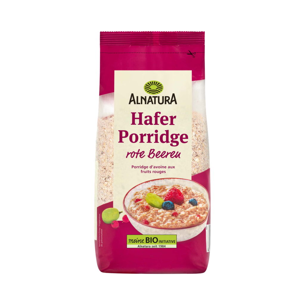 Bio Alnatura Hafer Porridge rote Beeren 500g