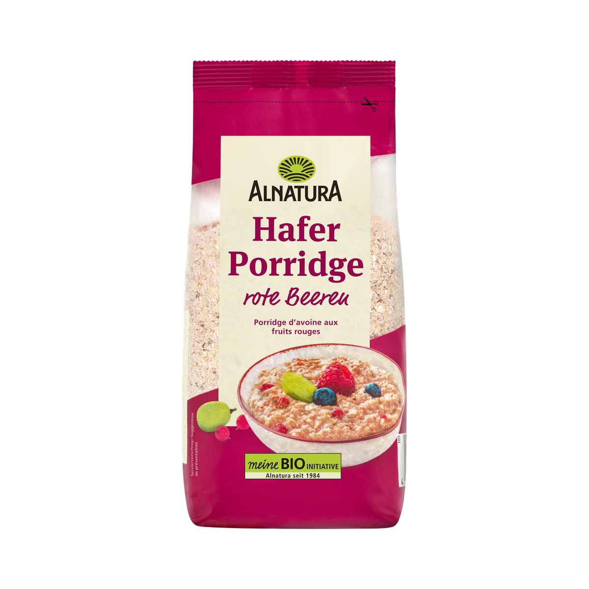 Bio Alnatura Hafer Porridge rote Beeren 500g