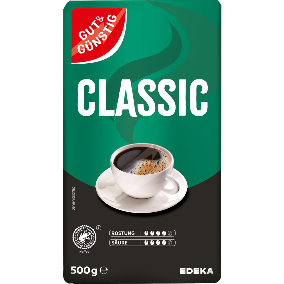 GUT&GÜNSTIG Röstkaffee Klassik 500g
