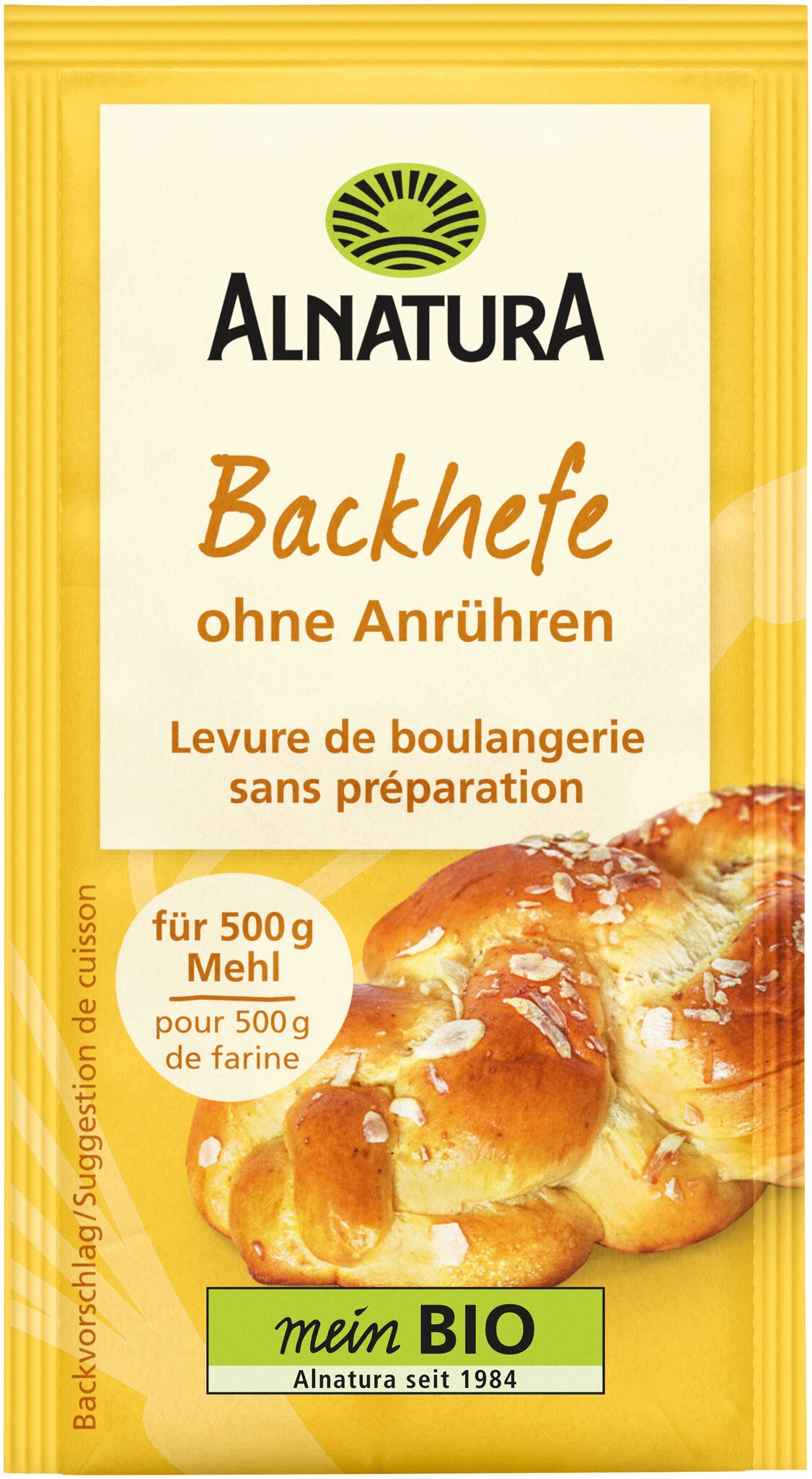 Bio Alnatura Backhefe für 500g 7g