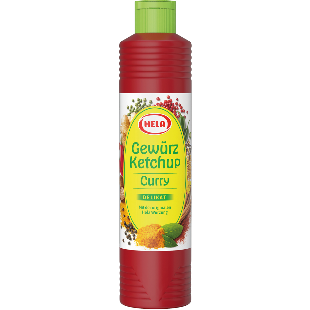 Hela Gewürz Ketchup Curry delikat 800ml