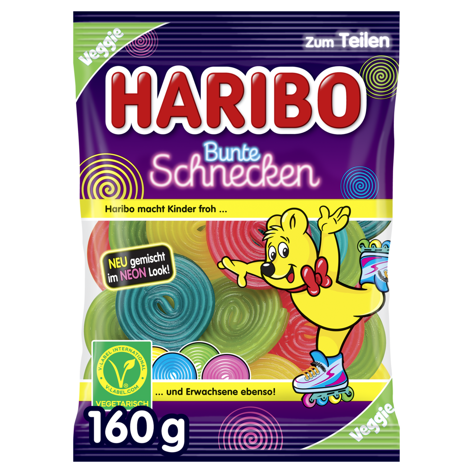Haribo Bunte Schnecken 160g