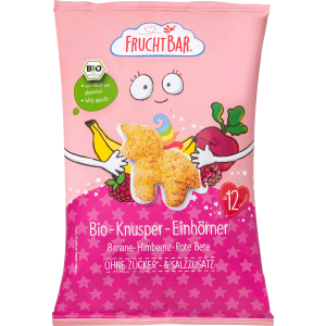 Bio Fruchtbar Knusper-Einhörner Banane, Himbeere, Rote Bete 30g