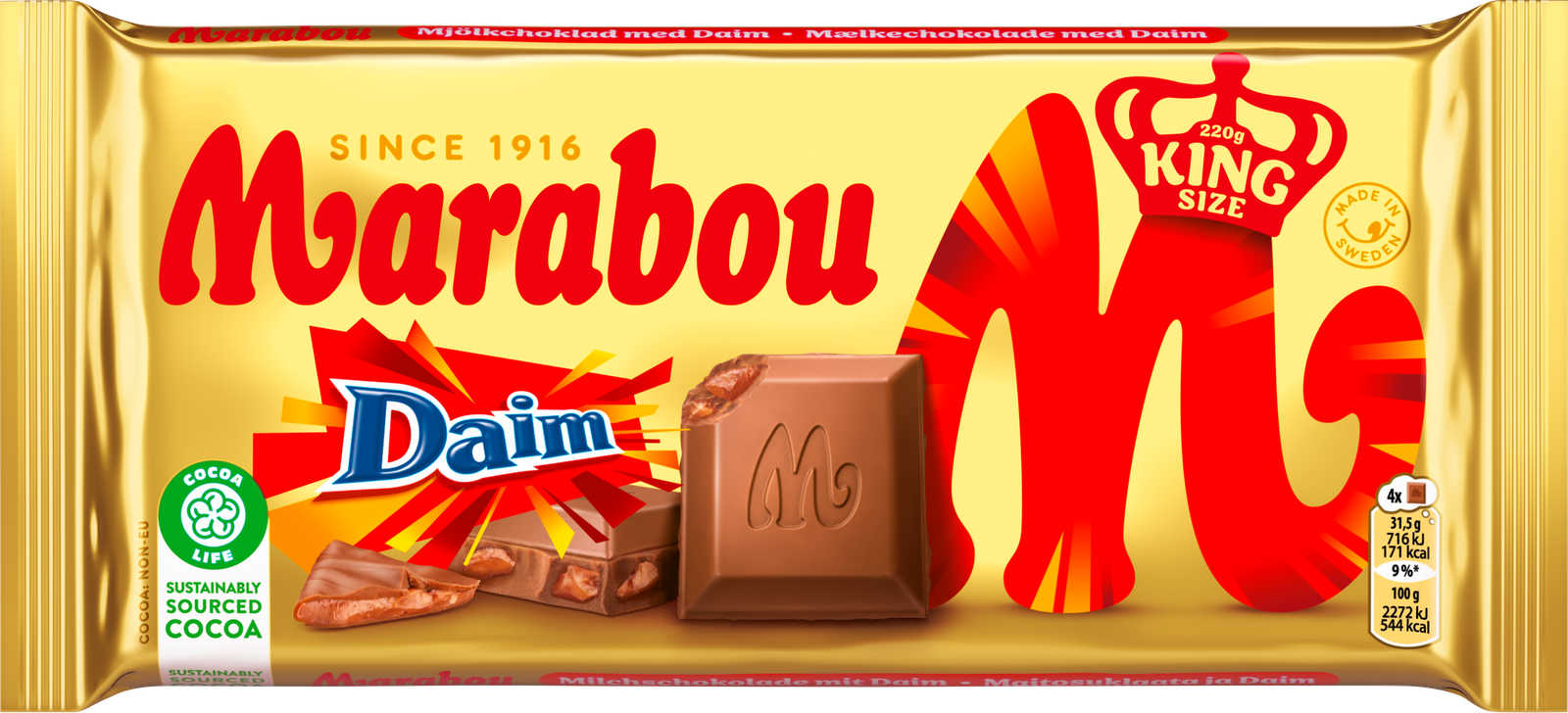 Marabou Tafel Daim 220g