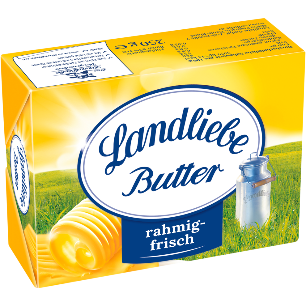 Landliebe Tafelbutter 82% 250g