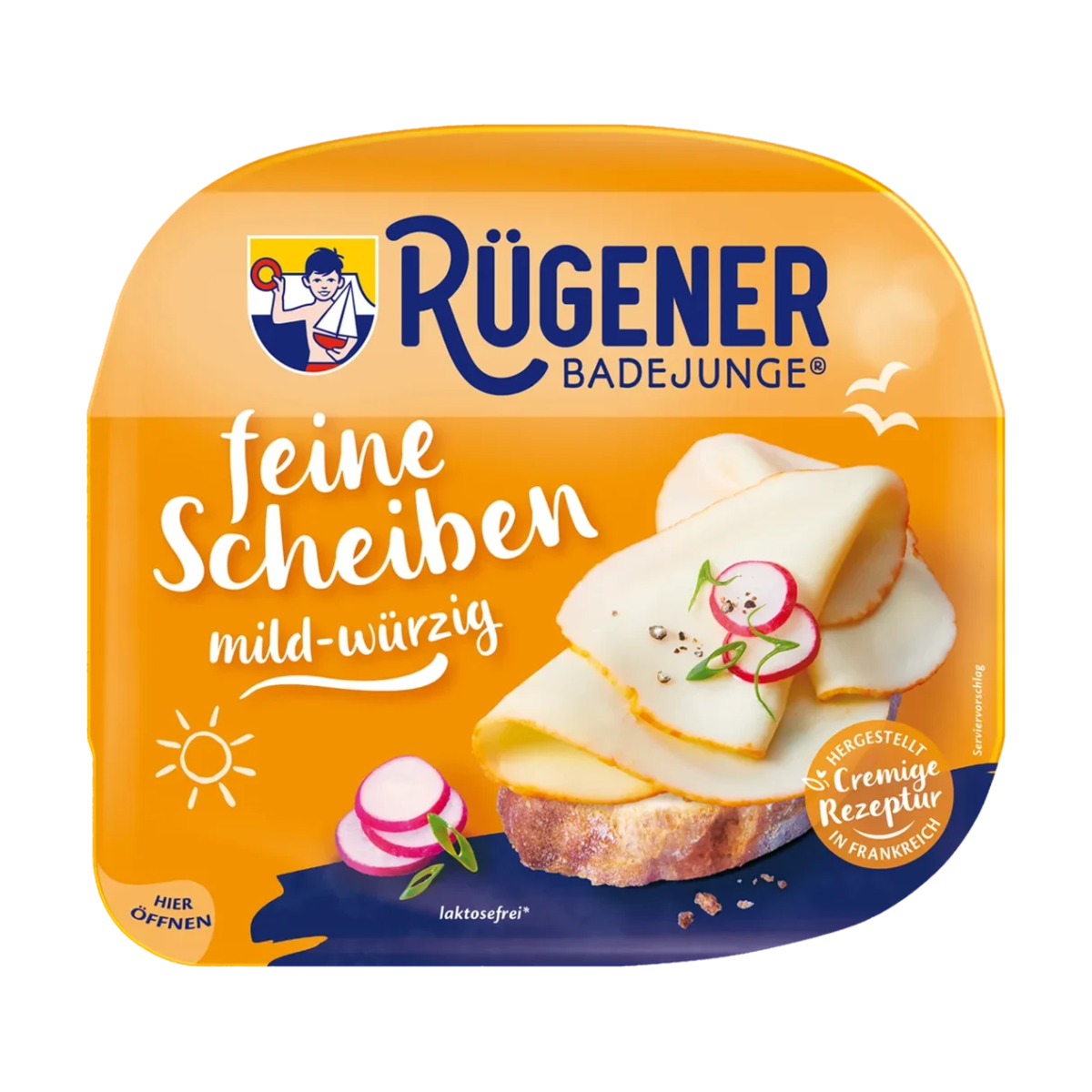 Rügener Badejunge Feine Scheiben mild-würzig 60% Doppelrahmstufe 125g