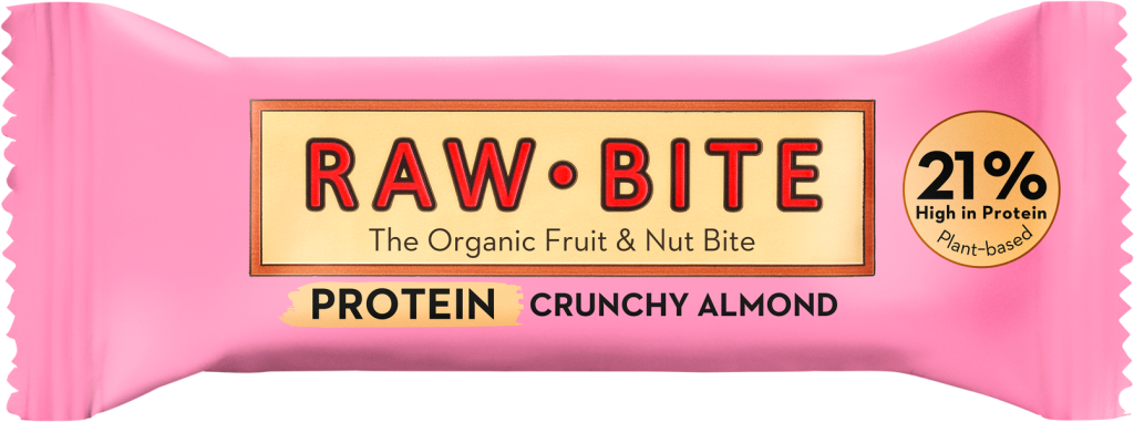 Bio Raw Bite Fruchtriegel Protein Crunchy Almond 45g