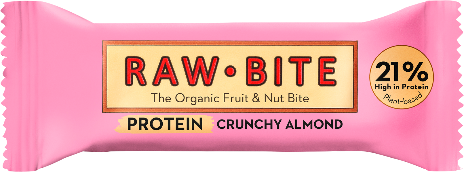 Bio Raw Bite Fruchtriegel Protein Crunchy Almond 45g