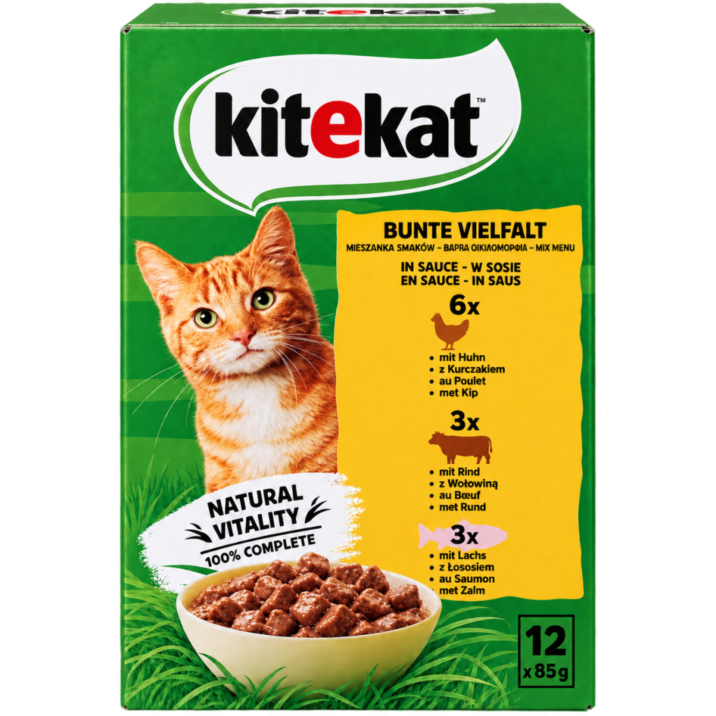 Kitekat Bunte Vielfalt in Sauce 12x85g