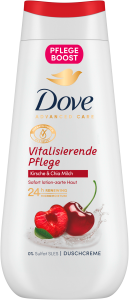 Dove Advanced Care Pflegedusche vitalisierende Pflege Kirsche & Chia Milch 225ml
