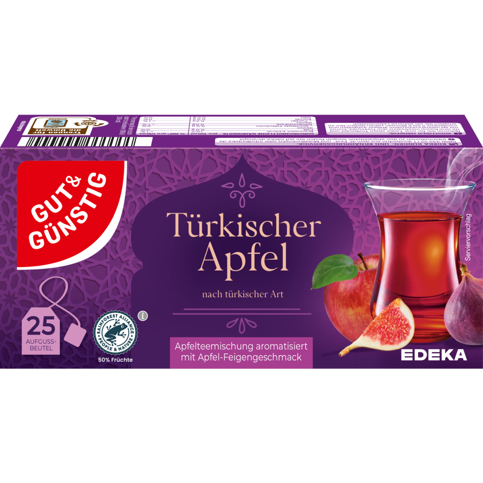 GUT&GÜNSTIG Türkischer Apfel Tee 25x2,75g