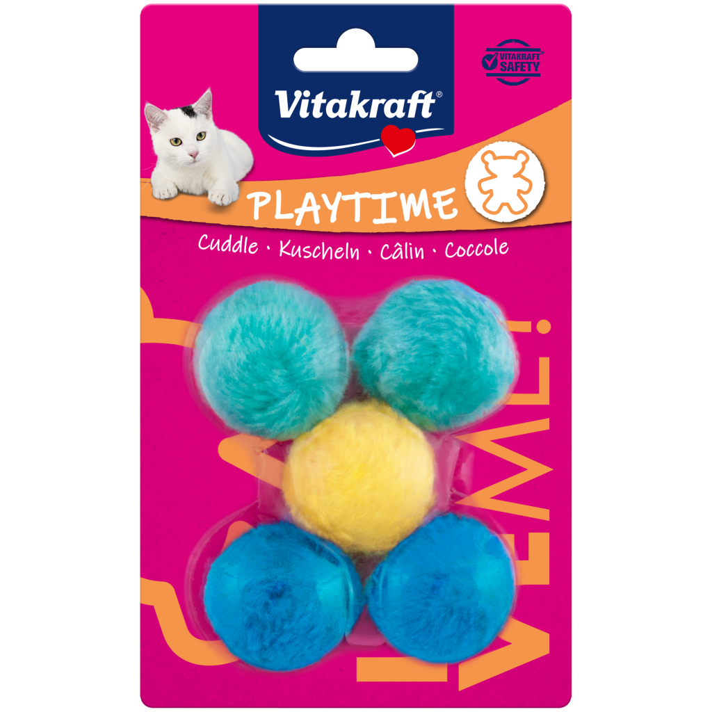 Vitakraft Plüschbälle mit Schelle 5ST