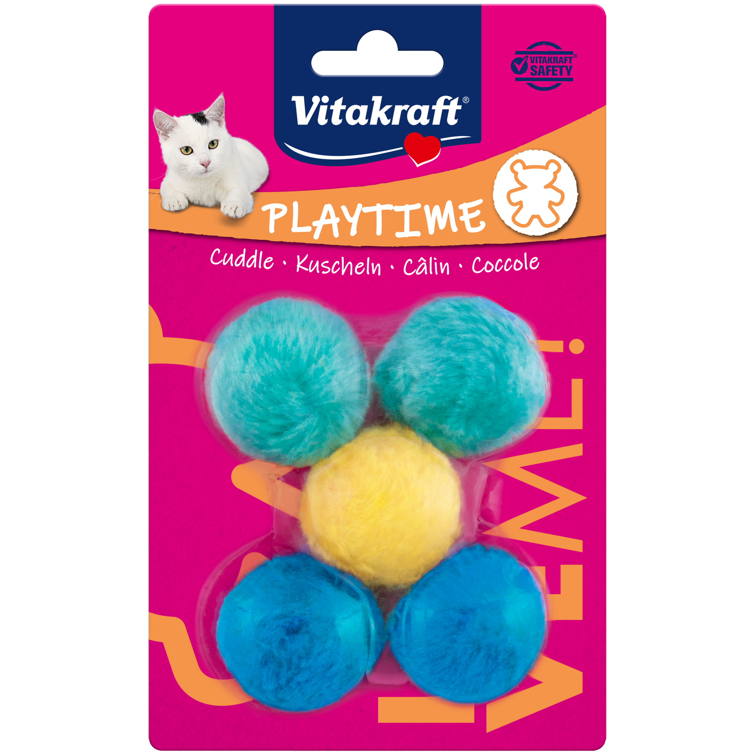 Vitakraft Plüschbälle mit Schelle 5ST