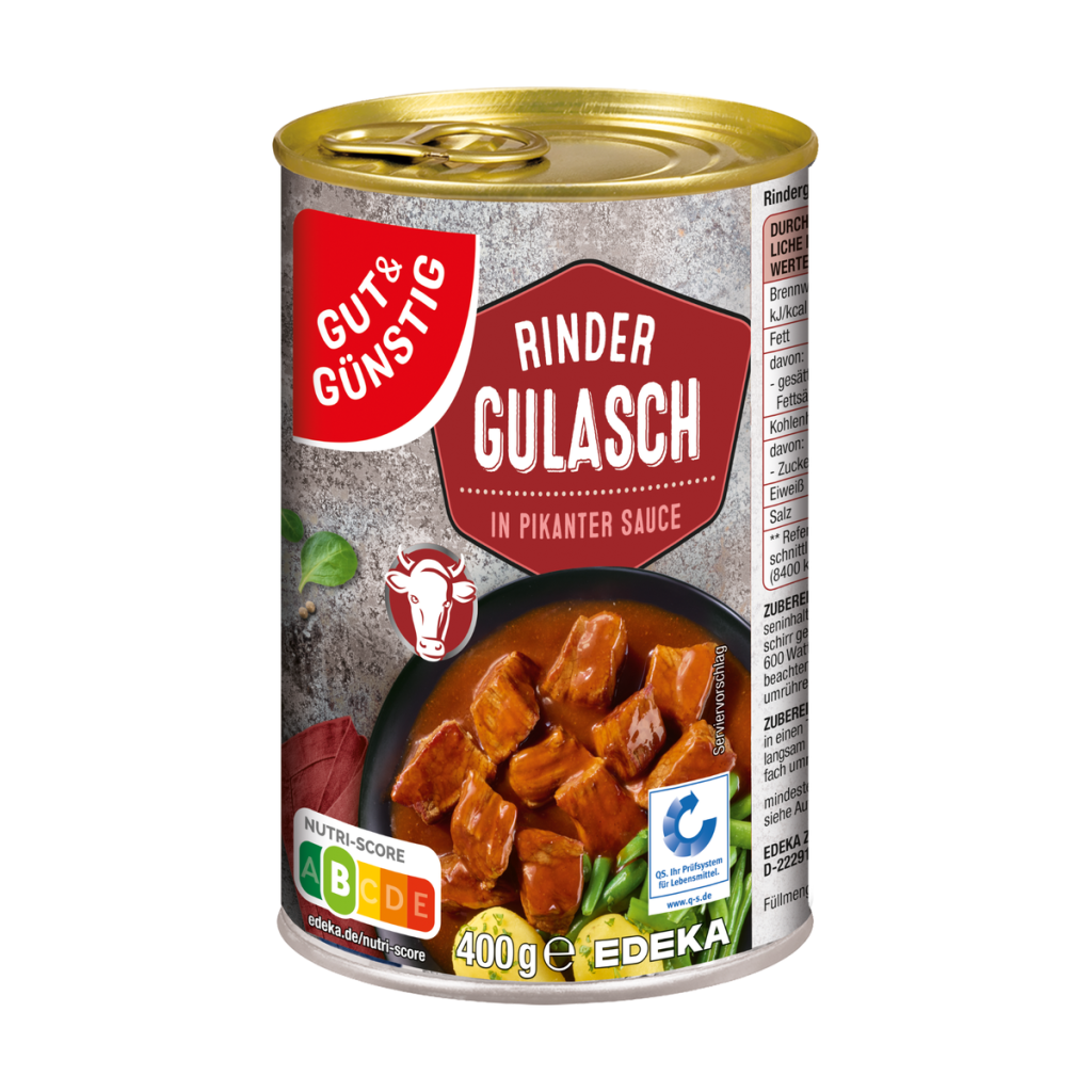 GUT&GÜNSTIG Rindergulasch 400g QS