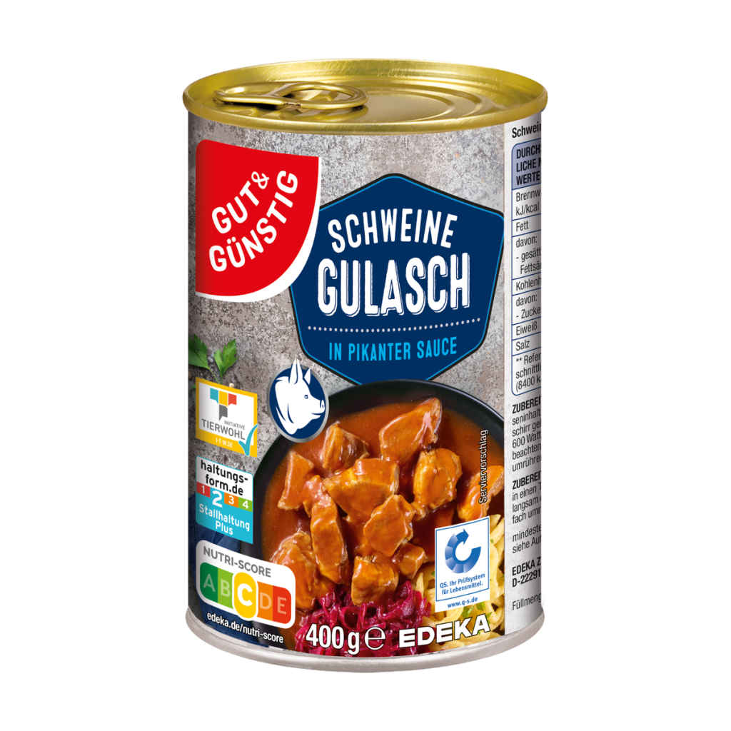 GUT&GÜNSTIG Schweinegulasch 400g QS ITW