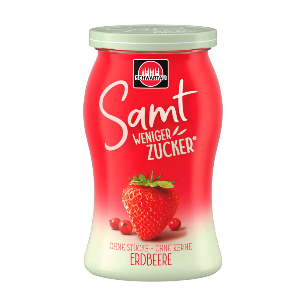 Schwartau Samt weniger Zucker Erdbeer 255g