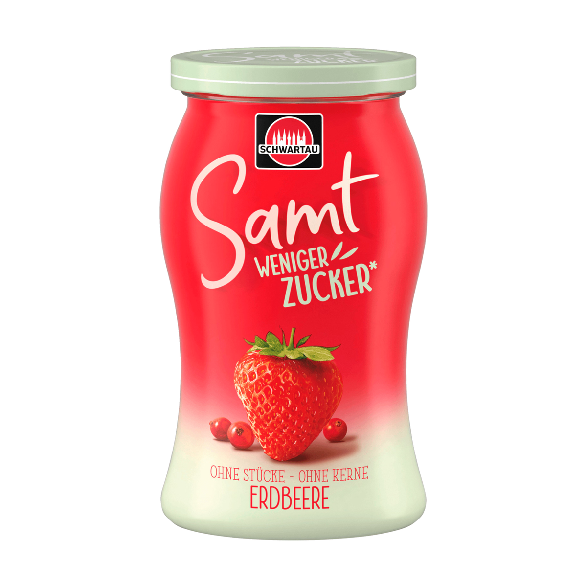 Schwartau Samt weniger Zucker Erdbeer 255g