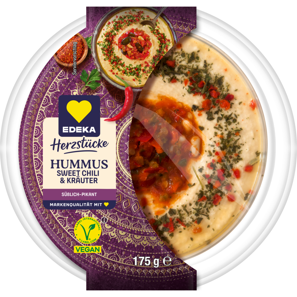 EDEKA Herzstücke Hummus Sweet Chili Kräuter 175g