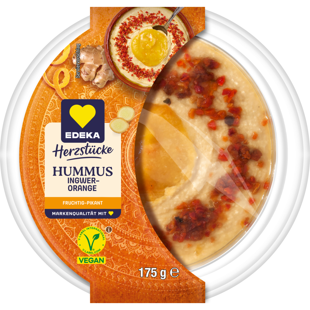 EDEKA Herzstücke Hummus Ingwer-Orange 175g