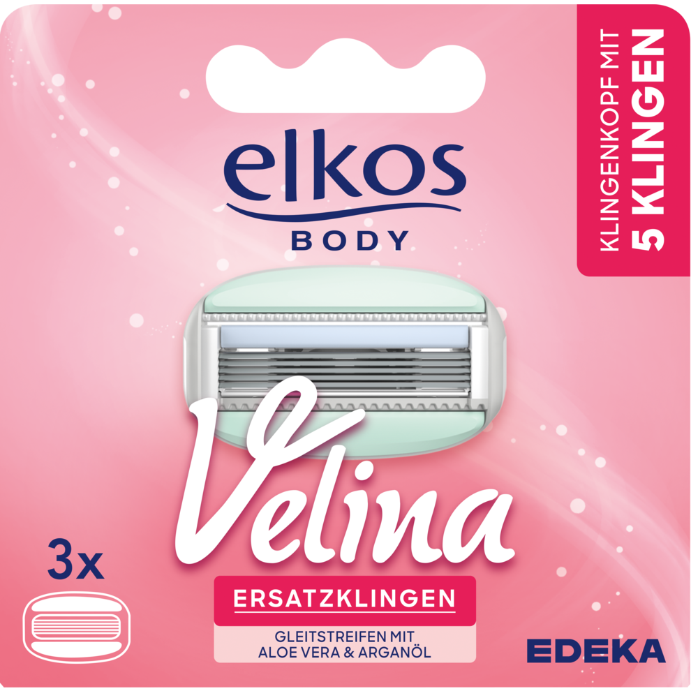EDEKA elkos Body Damen Rasierklingen 5-Klingen 3ST
