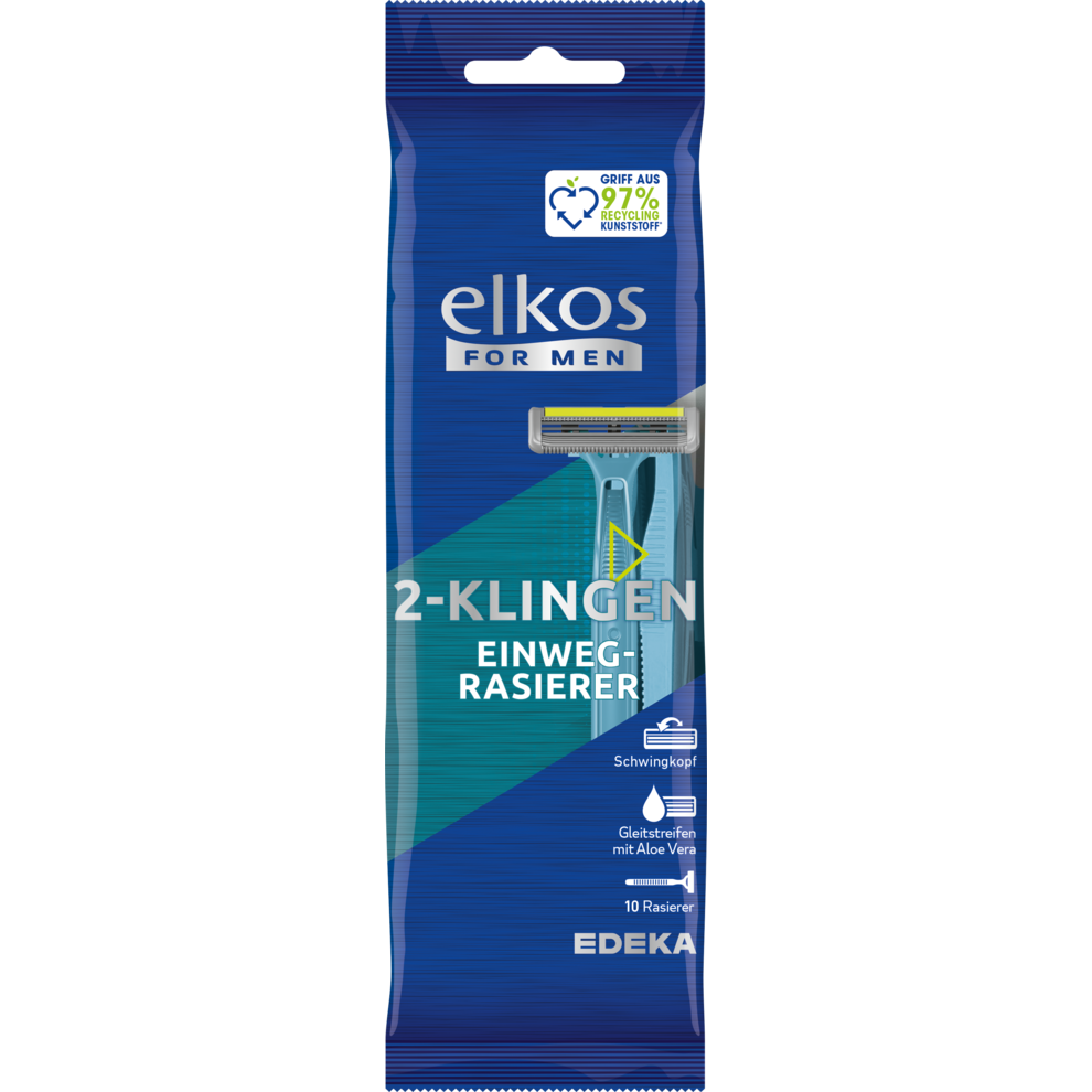 EDEKA elkos Men Einwegrasierer 2-Klingen 10ST