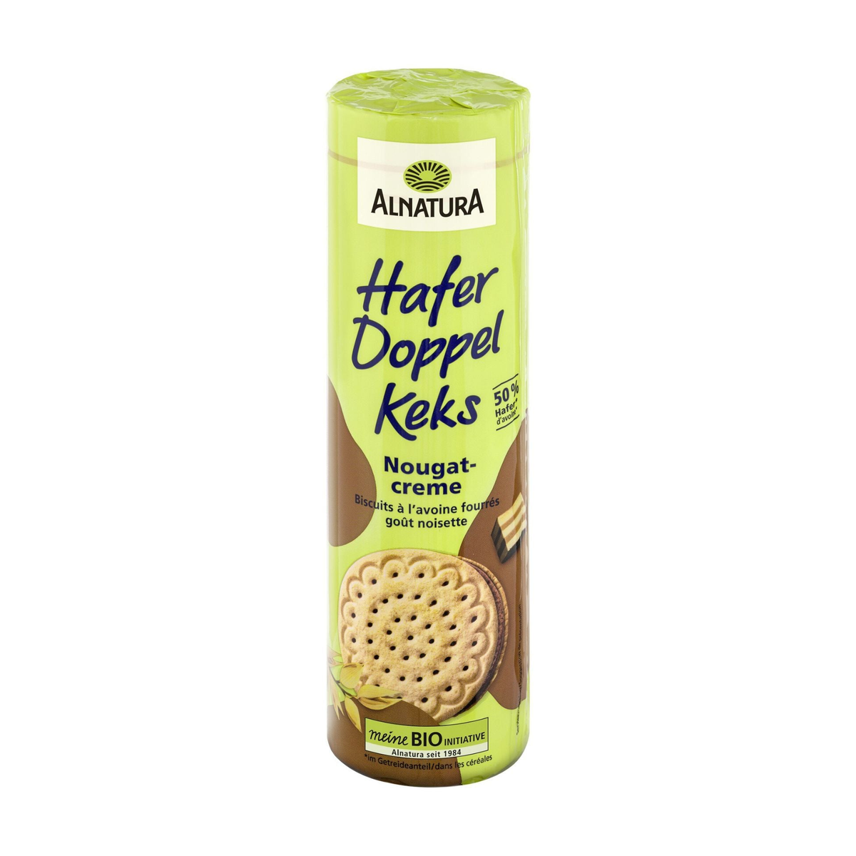 Bio Alnatura Hafer Doppelkeks Nougat 330g