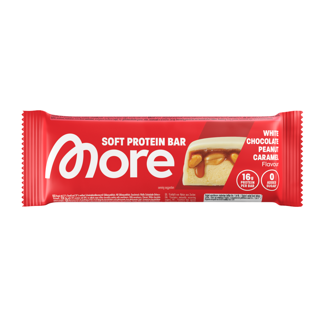 More Soft Bars White Chocolate Peanut Caramel 50g