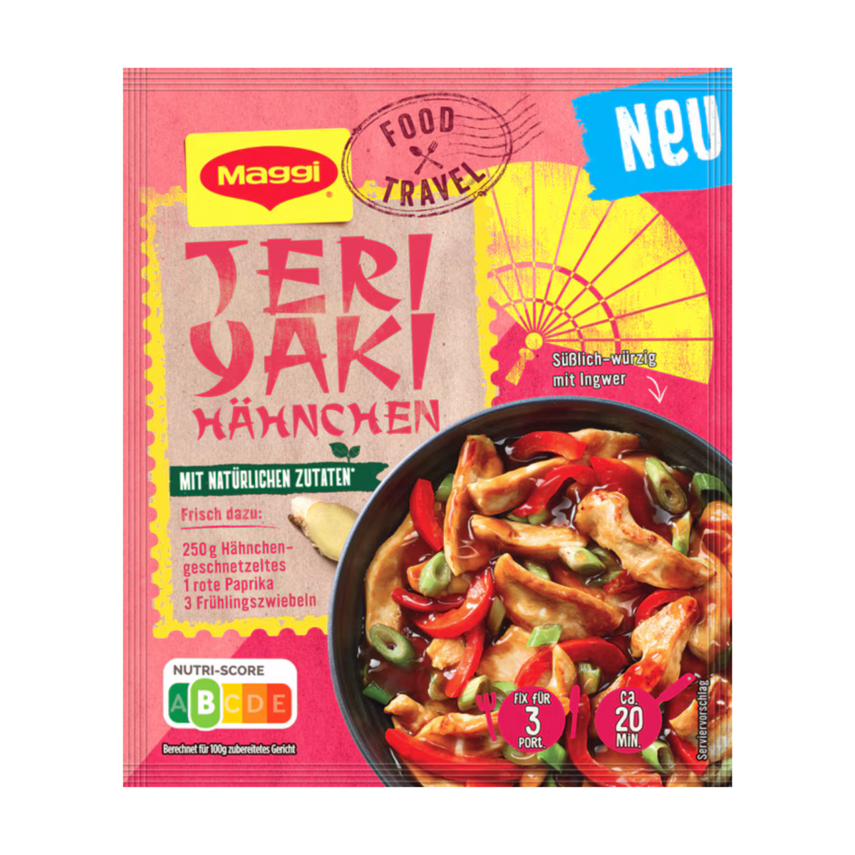 Maggi Food Travel Fix Teriyaki Hähnchen 43g