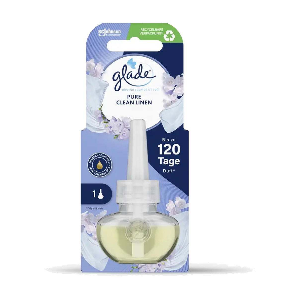 Glade Electric Scented Oil Duftstecker Clean Linen NF 20ml
