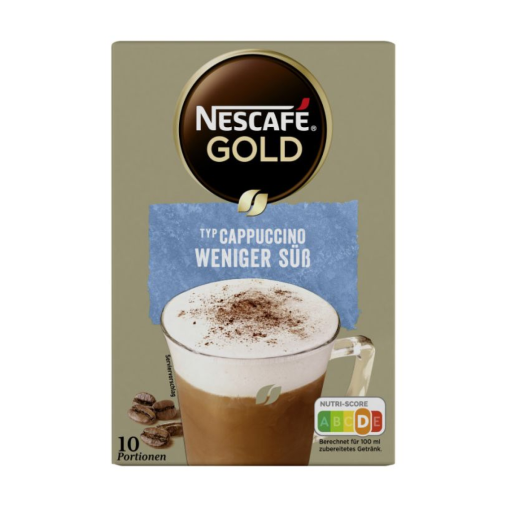 Nescafe Gold Cappuccino weniger süss 10x12,5g