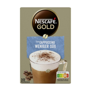 Nescafe Gold Cappuccino weniger süss 10x12,5g