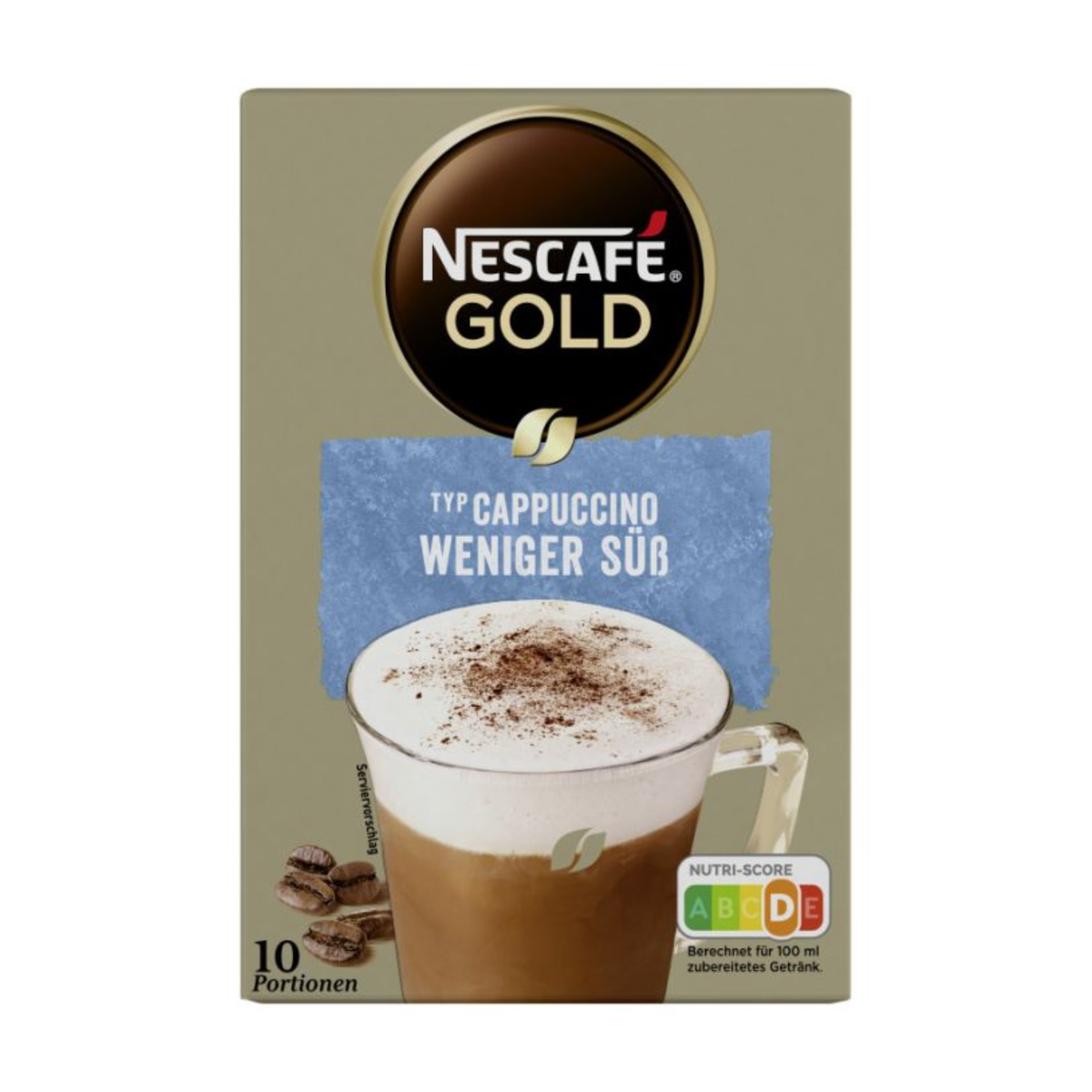 Nescafe Gold Cappuccino weniger süss 10x12,5g