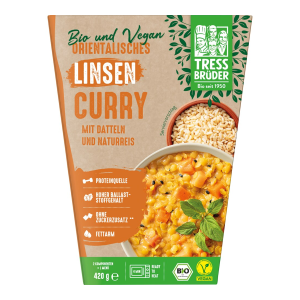 Bio Tressbrüder Orientalisches Linsen-Curry 420g